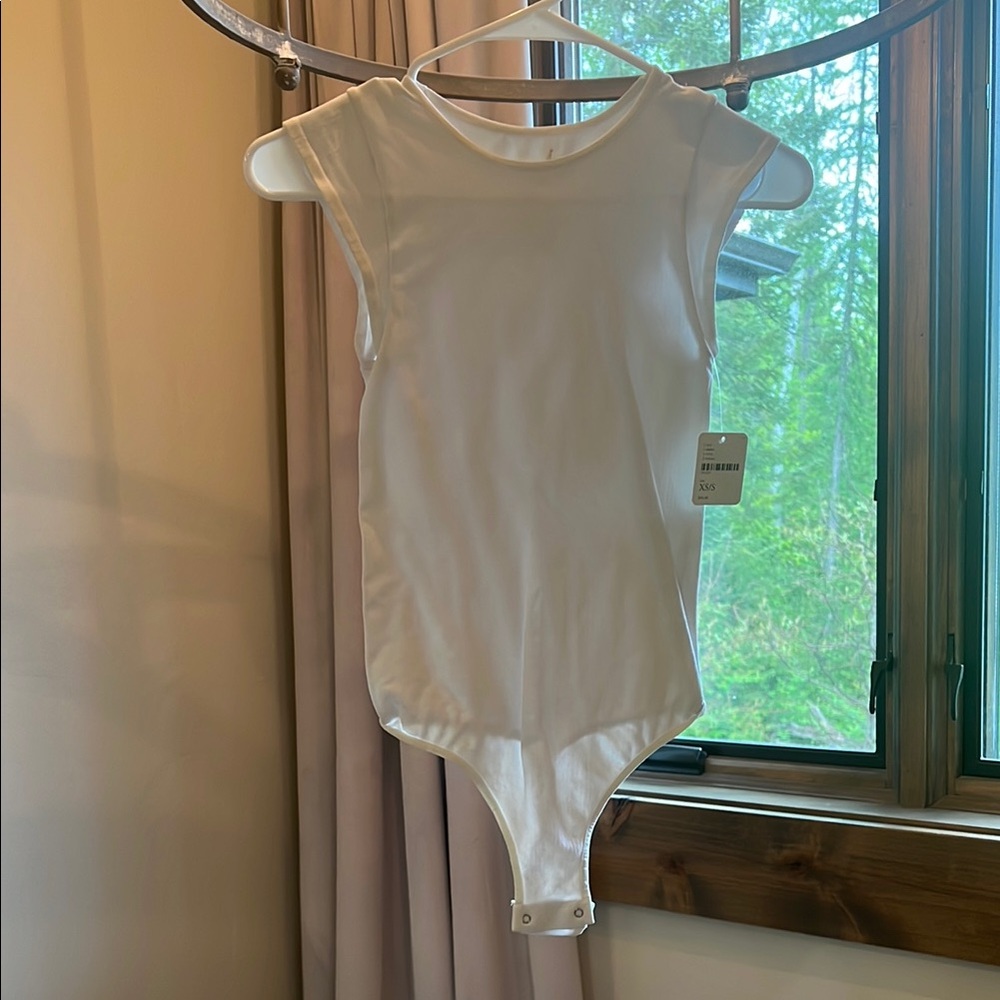 Free People White Body Suite